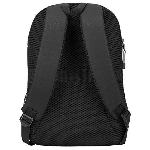 Targus Intellect Advanced Laptop Backpack for Lightweight Water-Resistant Slim Travel with Padded Back Support, Quick Access Stash Pouch, Protective Sleeve for 15.6-Inch, Black (TSB968GL)