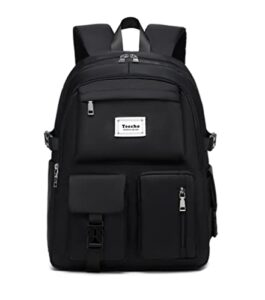 teecho cute backpack for girl fashion waterproof daypack for women black