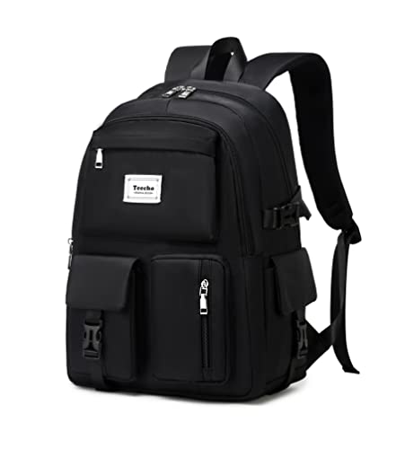 Teecho Cute Backpack for Girl Fashion Waterproof Daypack for Women Black