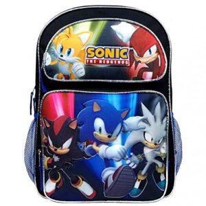 sonic the hedgehog 16 inches large school backpack