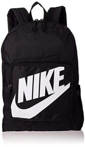 nike unisex kid’s y nk classic bkpk, black/black/(white), 38 x 28 x 12.5 cm