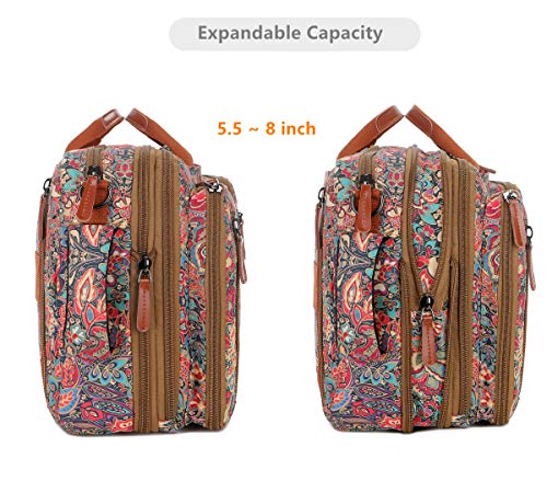 Baosha Convertible Backpack Briefcase 15.6 Inch Laptop Bag Case Outdoor Travel Backpack Hiking Rucksack for Women BC-04 (HS)