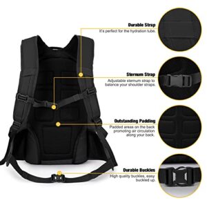 Mardingtop Tactical Backpack, Black, 52cm