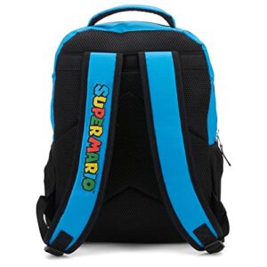 SUPER MARIO Nintendo’s Backpack for Boys & Girls, School Bag with Front and Side Pockets, Durable Gaming Bookbag with Padded Mesh Back and Adjustable Mesh Straps