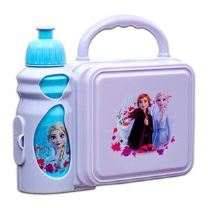 Disney Frozen Mini Backpack and Lunch Box Bundle with Stickers, 11" (Frozen Preschool Toddler Set)