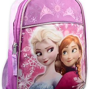 Disney Frozen Mini Backpack and Lunch Box Bundle with Stickers, 11" (Frozen Preschool Toddler Set)