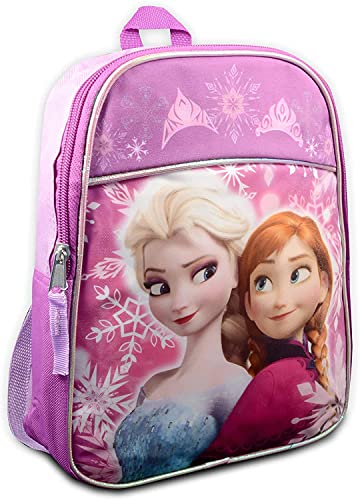 Disney Frozen Mini Backpack and Lunch Box Bundle with Stickers, 11" (Frozen Preschool Toddler Set)