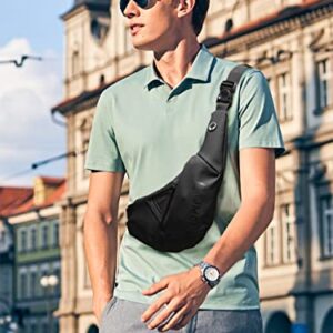 Cajmols Sling Bag for Men Crossbody Sling Backpack Travel Hiking Chest Bag Daypack Compatible iPad Mini