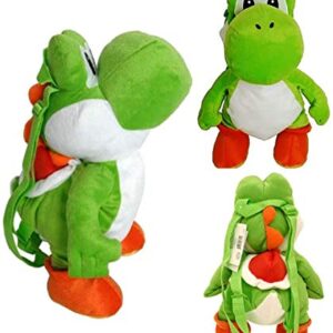 Mario Brothers Yoshi Large Backpack Plush