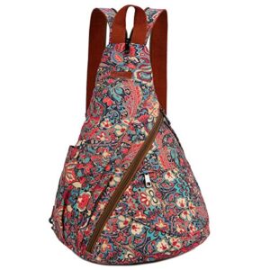 baosha women’s colorful sling bag crossbody backpack shoulder casual daypack outdoor travel hiking xb-10 (hs, dual shoulder)