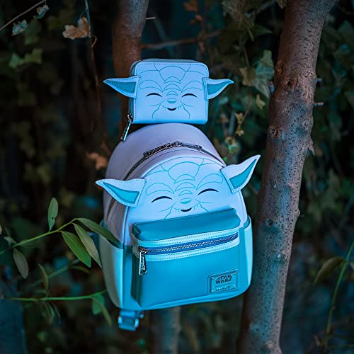 Loungefly Star Wars: Yoda Hologram Backpack, Glow in the Dark (Amazon Exclusive)