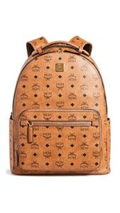 mcm men’s stark backpack 40, cognac, brown, one size