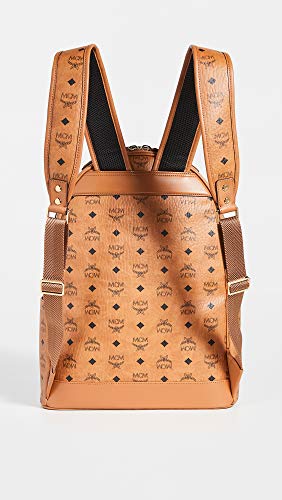 MCM Men's Stark Backpack 40, Cognac, Brown, One Size