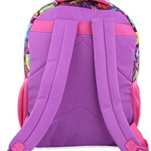 Disney Princess Girl's 16 Inch School Backpack Bag (One Size, Purple/Pink)