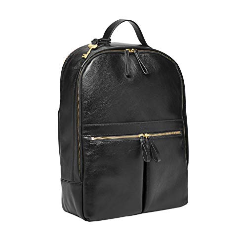 Fossil Women's Tess Leather Laptop Backpack Purse Handbag