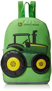 john deere boys’ tractor toddler backpack, lime green, one size