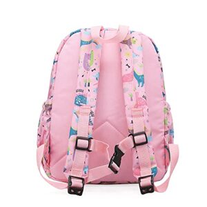 THE Crafts Cute Unicorn Dinosaur Toddler Backpack for Boys Girls,Preschool Kindergarten Nursery Travel School Bag with Chest Buckle (Pink Dinosaur)