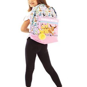 Pokemon Backpack Pikachu Eevee Besties Pink Glitter Bag