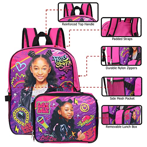 Group Ruz Nickelodeon Girls That Girl Lay Lay 2-Piece Backpack Lunchbox Set, Pink, One Size