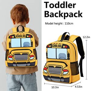 Toddler Backpack Boy Girls Preschool School Bus Bookbag Kindergarten 3D Daycare Bags Lunch Box