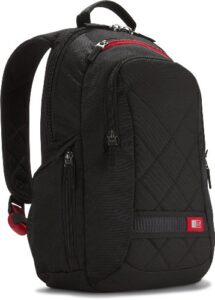 case logic dlbp-114black 14-inch laptop backpack bag – black
