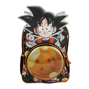 dragon ball z anime die cut 3d goku character kids backpack