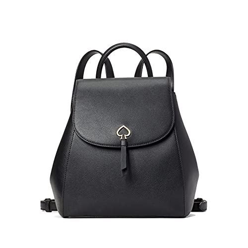 Kate Spade Adel medium flap Leather Backpack (Black)