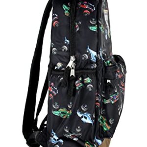 Monster Jam Trucks Dragon Zombie Grave Digger Megalodon All Over Print Backpack