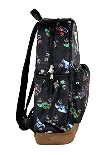 Monster Jam Trucks Dragon Zombie Grave Digger Megalodon All Over Print Backpack