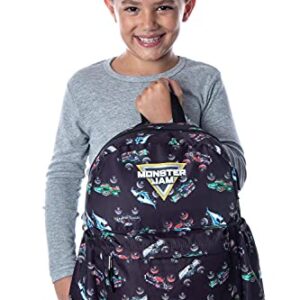 Monster Jam Trucks Dragon Zombie Grave Digger Megalodon All Over Print Backpack