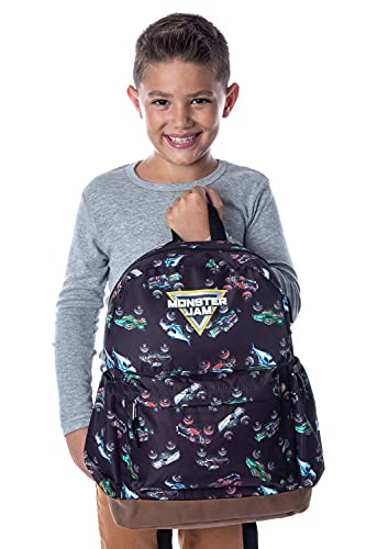 Monster Jam Trucks Dragon Zombie Grave Digger Megalodon All Over Print Backpack