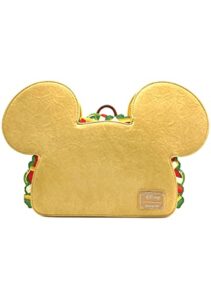 loungefly x lasr exclusive disney mickey taco convertible mini backpack multicolor