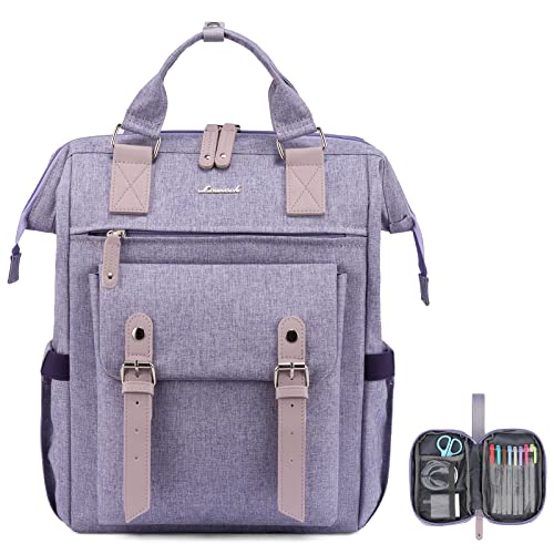 LOVEVOOK Laptop Backpack for Women, Teacher Nurse Bag Work Travel Computer Backpacks Purse,Water Resistant College School Student Bookbag with USB Charging Port, 17.3 inch