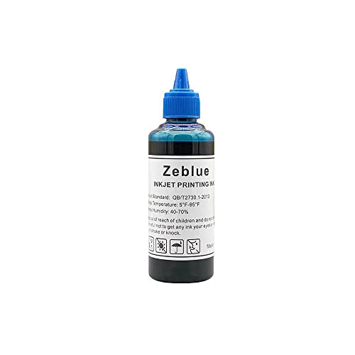 Zeblue 4 Colors Inkjet Printer Ink Refill Kit for Canon All Printers MG PG 240 243 245 CL 241 244 246 XL Inkjet Cartridges CISS System Color Set with 4 Free Syringes Print Ink(100/Bottle, 3BK/C/M/Y)