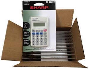 sharp el233sb 10 pack el233sbx10 calculator, white