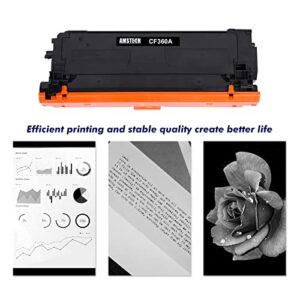 508A CF360A Toner Cartridge Black 2 Pack Replacement for HP 508A 508 CF360A Toner Cartridge for HP Color Enterprise M553 M553n M553dn M553x 553 MFP M577 Printer
