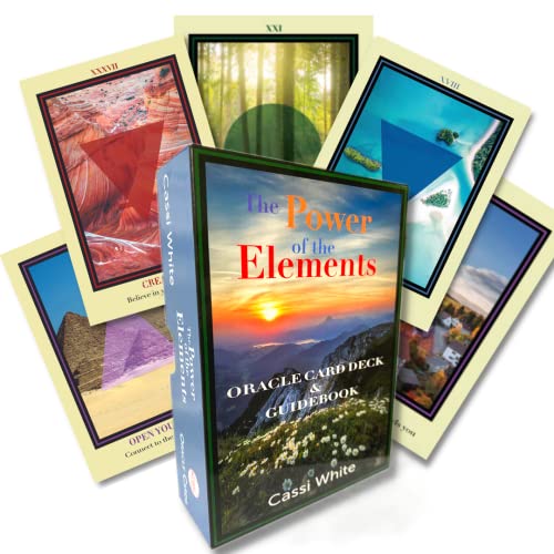 The Power of The Elements Oracle Cards. 45-Card Deck and Guidebook. Beautiful Colorful Images and Divinely Channeled Messages for Lovers of Oracle Cards