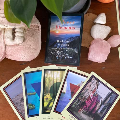 The Power of The Elements Oracle Cards. 45-Card Deck and Guidebook. Beautiful Colorful Images and Divinely Channeled Messages for Lovers of Oracle Cards