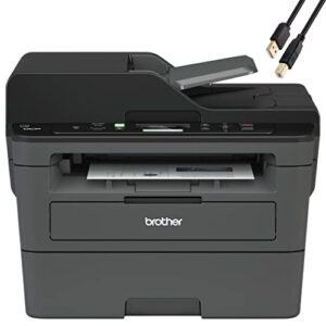 brother dcp-l2550dwa all-in-one wireless monochrome laser printer – print scan copy – 36 ppm, 2400 x 600 dpi, 8.5 x 14, 250-sheet, 50-sheet adf, automatic duplex printing, broage printer cable