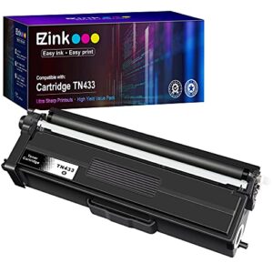 e-z ink (tm) compatible toner cartridge replacement for brother tn-433 tn433 tn433bk tn431 compatible with hl-l8260cdw hl-l8360cdw mfc-l8610cdw mfc-l8900cdw (1 black, 1 pack)