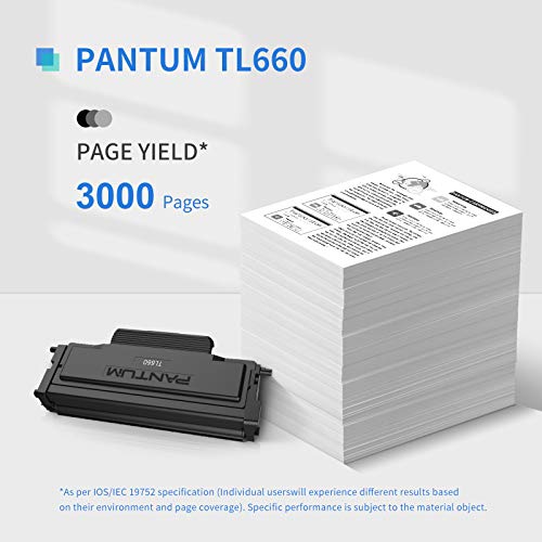 Pantum Original Toner Cartridge TL660 Works L2300DW M7102DW M6802FDW P3012DW P3302DW M6702DW M7102DN M7202FDW M7302FDW Series Laser Printer (1 Pack)