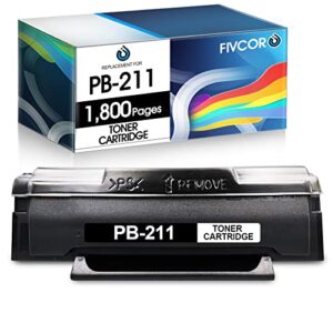 fivcor pb-211 pb-211ev remanufactured black toner cartridge for pantum pb211 pb 211 p2502w m6602nw m6552nw p2200 p2500w m6550 m6550n m6550w m6600 m6600n m6600w p2207 p2500(1 pack), 29cm*9cm*16.5cm