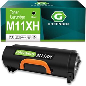 greenbox compatible m11xh high yield black toner cartridge replacement for dell m11xh 331-9805 for dell b2360d b2360dn b3460dn b3465dn b3465dnf laser printer (8,500 pages high yield, black, 1-pack)