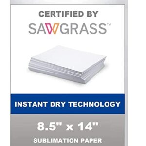 Sawgrass SG500 Sublimation Printer with Inks, 330 SHEETS SUBLIMAX Paper, 3 Rolls Tape, White