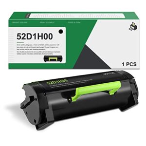 52d1h00 extra high yield black toner cartridge – uoty compatible 1 pack 52d1h00 toner replacement for lexmark ms810dtn ms810n ms811dn ms811dtn ms811n ms812de ms812dn ms812dtn printer