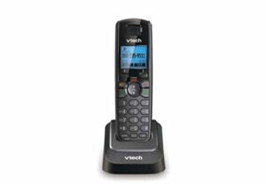 vtech ds6101-11 dect 6.0 2-line accessory handset cordless phone, black
