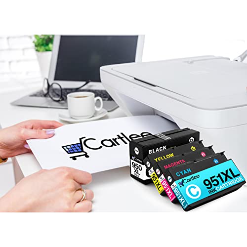 Cartlee 4 Pack Compatible Ink Cartridges Replacement for HP 950 951 950XL 951XL for OfficeJet Pro 8600 8610 8620 8615 8630 8625 8100 Printer Cartridge Combo (1 Black 1 Cyan 1 Magenta 1 Yellow)