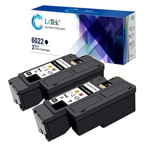 lxtek remanufactured toner cartridge replacement for xerox workcentre 6027 6025, phaser 6022 6020 printer(2 black 106r02759), high yield