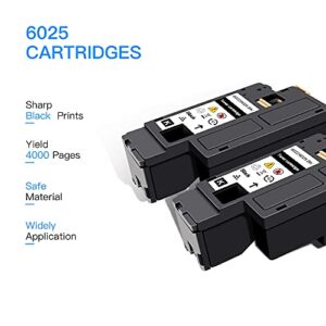 LxTek Remanufactured Toner Cartridge Replacement for Xerox WorkCentre 6027 6025, Phaser 6022 6020 Printer(2 Black 106R02759), High Yield