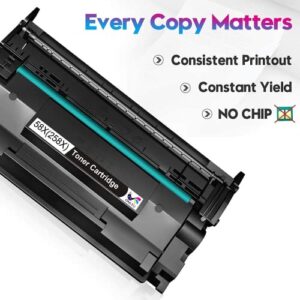 58X CF258X Compatible Toner Cartridge (No Chip, High Yield) Replacement for HP 58X CF258X 58A CF258A MFP M428fdw M428fdn M428dw M404 M428 Pro M404n M404dn M404dw ( 2 Pack